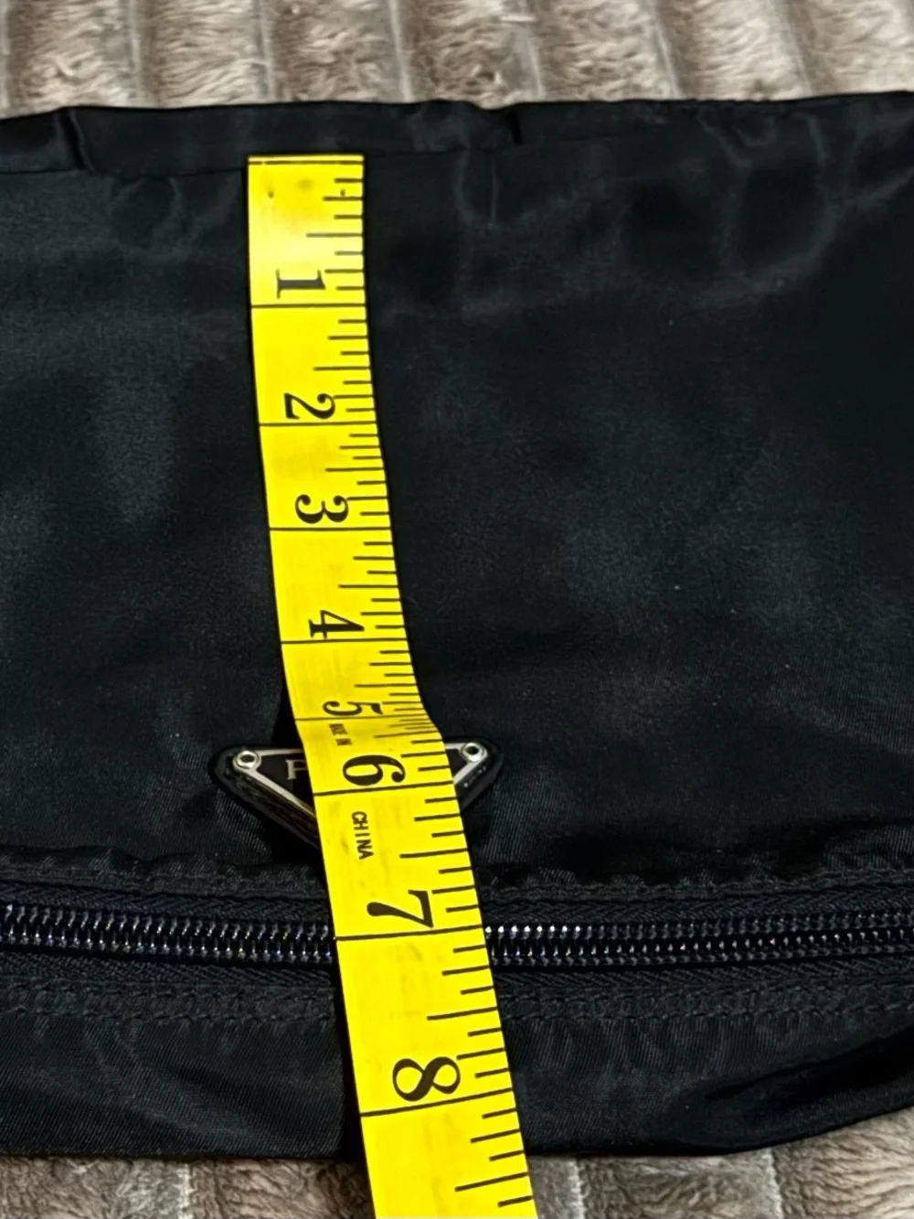 Prada Black Nylon Toiletry Pouch Cosmetic Case 100% Authentic